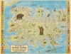 1948 Jones Pictorial Map of Kodiak Island, Alaska