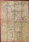 1953 Korean War General Barriger Map of South Korea -w/ hand annotations