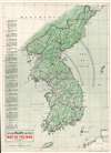 1952 Pacific Stars and Stripes Map of the Korean War