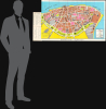 1976 Al-Saidan City Plan or Map of Kuwait City, Kuwait
