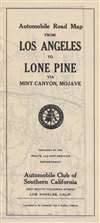 Automobile road from Los Angeles to Lone Pine via Mint Canyon-Mojave. - Alternate View 2 Thumbnail