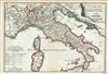 1700 De Fer Map of Italy