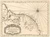 1757 Bellin Map of French Guiana and Suriname