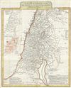 1750 Anville Map of Palestine, Israel or the Holy Land during Ancient Times