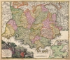 1707 J. B. Homann Map of Provence, France