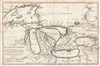 1744 Bellin Charlevoix Map of the Great Lakes (a seminal map)