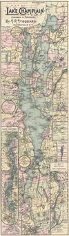 1901 Stoddard Tourist Map of Lake Champlain