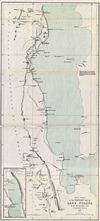 1878 Stanford Map of Western Lake Nyassa or Lake Malawi, Africa