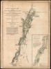 1776 Brassier Map of Lake Champlain and Lake George: Scarce first state