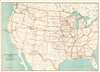 1892 U.S. Army QMG Railroad Map of United States