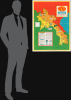 1966 Civic Education Service Map (and Packet) of Laos, Second Indochina War