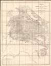 1889 'Mission Pavie' First Scientific Survey Map of Laos