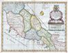 1712 Wells Map of Central Italy in Antiquity