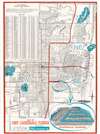 Lauderdale Harbors Map or Fort Lauderdale Florida. - Main View Thumbnail