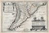 1702 De Fer Map of Southern South America (Paraguay, Chile, Argentina)