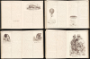 1860 F. G. Ch. Picard Illustrated Manuscript Journal Concerning Travel, History, etc.
