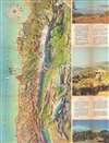 1950 Pictorial Tourist Map of Lebanon