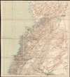 1910 War Office Map of Lebanon and Syria