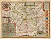 1770 John Speed County Map of Leicester (Scarce Dicey Edition)