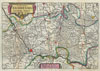 1747 La Feuille Map of Liege, Belgium ( Leodiensis)