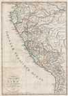 1820 Franz Pluth Map of Peru