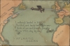 Lindbergh landing in PARIS But this card lands here to say - 'I think of you and friendly thoughts Fly to YOU, day by day!' - Alternate View 1 Thumbnail