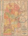 1897 Van Damme Map of Argentina Telegraph Lines