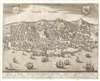 1635 Merian View of Lisbon (Lisboa), Portugal