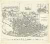 1836 S.D.U.K. Subscriber's Edition Map or City Plan of Liverpool, England