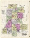 1912 Century Map of Livingston County, New York