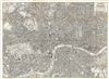 1884 Gifford Map of London, England (printed on silk)