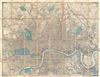 1889 James Wyld Pocket Map of London, England
