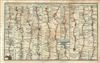 1765 Gentlemans Magazine Road Map: London to Aberystwyth,  Briston to Exeter.