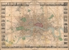 1851 Tallis Illustrated Pocket Map of London