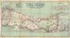 1909 Automobile Club of American Linen Map of Long Island