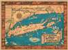 1933 Smith / Miller Pictorial Map of Long Island - Large Format 1st Edition