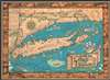 1933 1st Edition Courtland Smith Pictorial Map of Long Island, New York