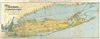 1911 Long Island Railroad Map of Long Island, New York