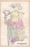 1873 Beers Map of Astoria and Long Island City, Queens, New York