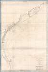 The Coast of the United States Sheet No. 2 from Cape Lookout to Cape Carnaveral from the U.S. Coast Survey. - Main View Thumbnail