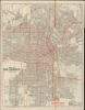 1925 Combs Folding City Plan of Los Angeles