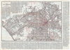 1941 Hammond Pocket Map of Los Angeles, California