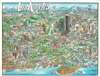 1979 Lavelle and Spurll Pictorial Map of Los Angeles, California