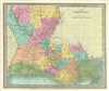 1834 Burr Map of Louisiana
