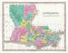 1828 Finley Map of Louisiana