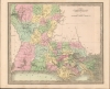1849 Greenleaf Map of Louisiana