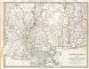 1833 S.D.U.K. Map of Louisiana, Alabama and Mississippi