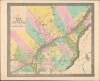 1849 Greenleaf Map of Lower Canada (Quebec)