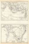 1844 Black Map of Egypt, Asia Minor and the Sinai Peninsula