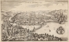 1723 Pieter van der Aa Bird's Eye View of Lucerne, Switzerland